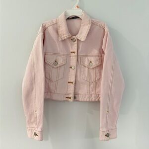 Pink Denim Jacket